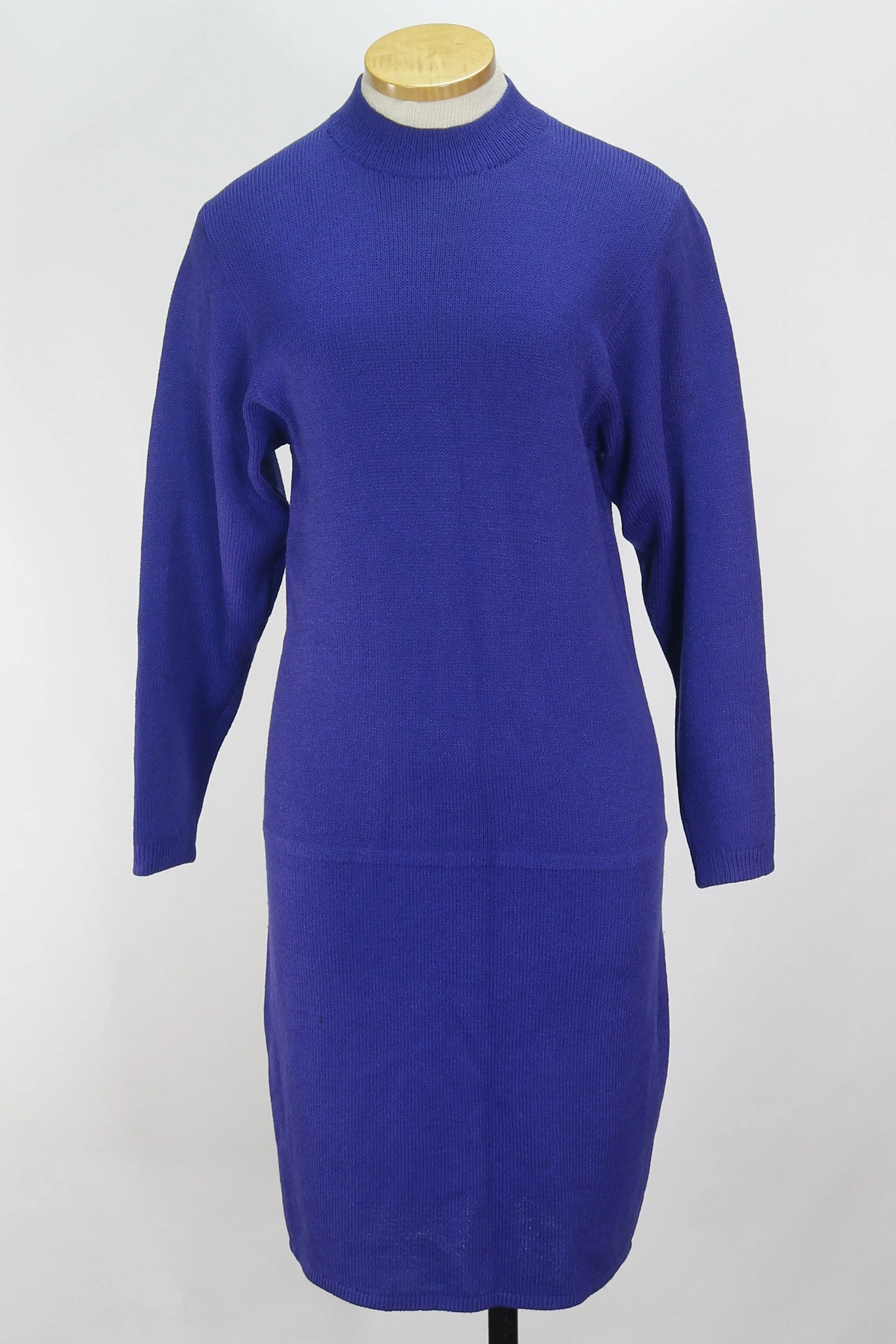 80s St.John Knit Grape Dress     M