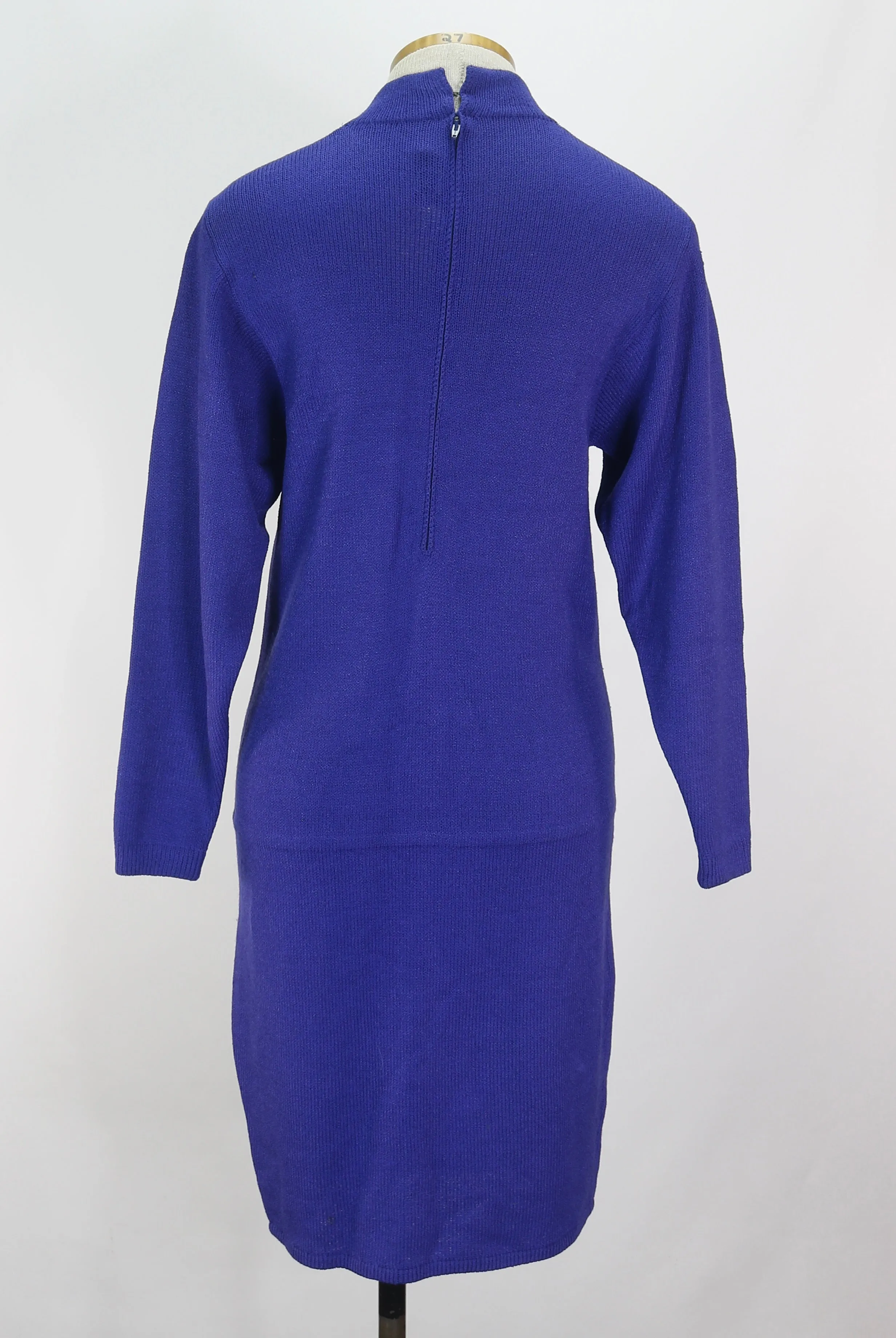 80s St.John Knit Grape Dress     M