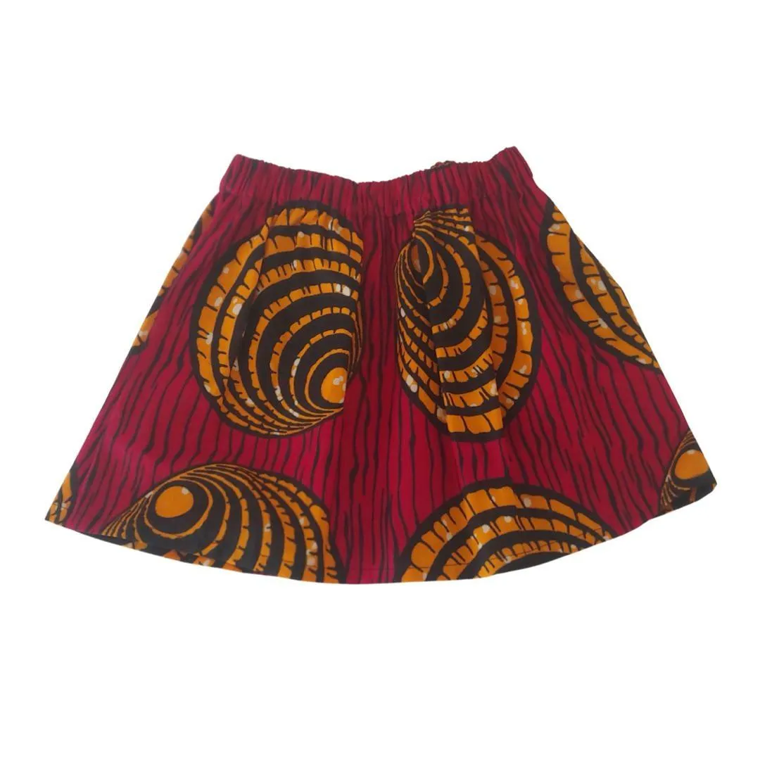 African Print Girls Skirt #1