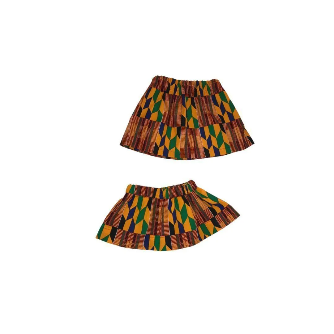 African Print Girls Skirt #1