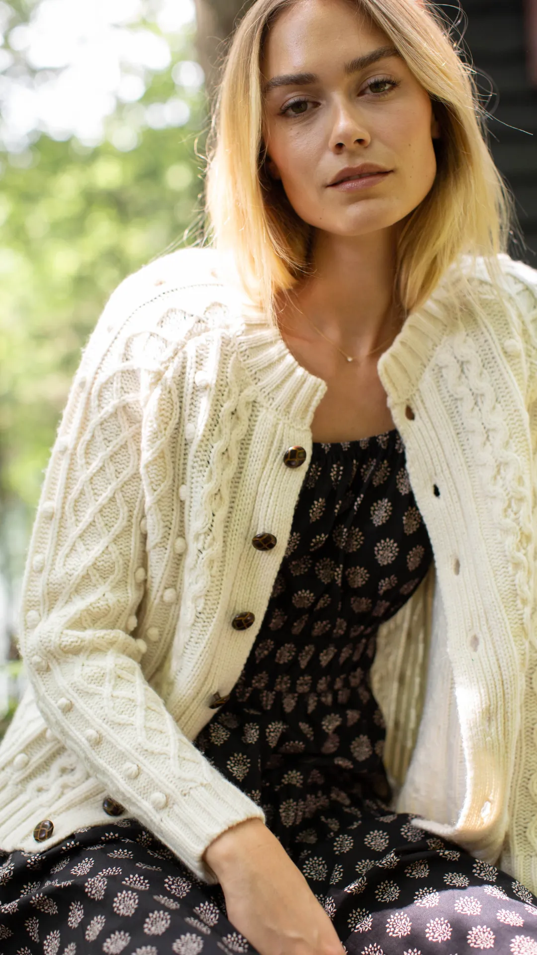 Alexa Cardigan - Ivory