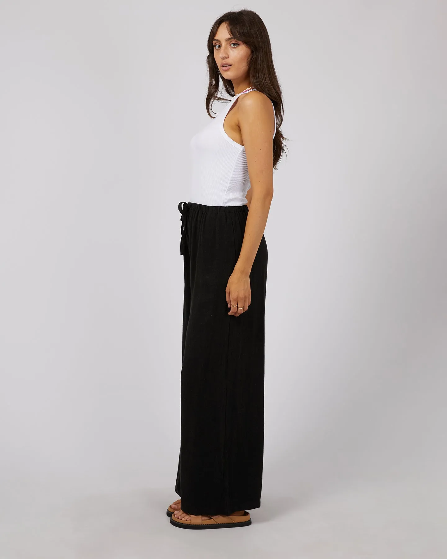 All About Eve Luxe Linen Pant - Black