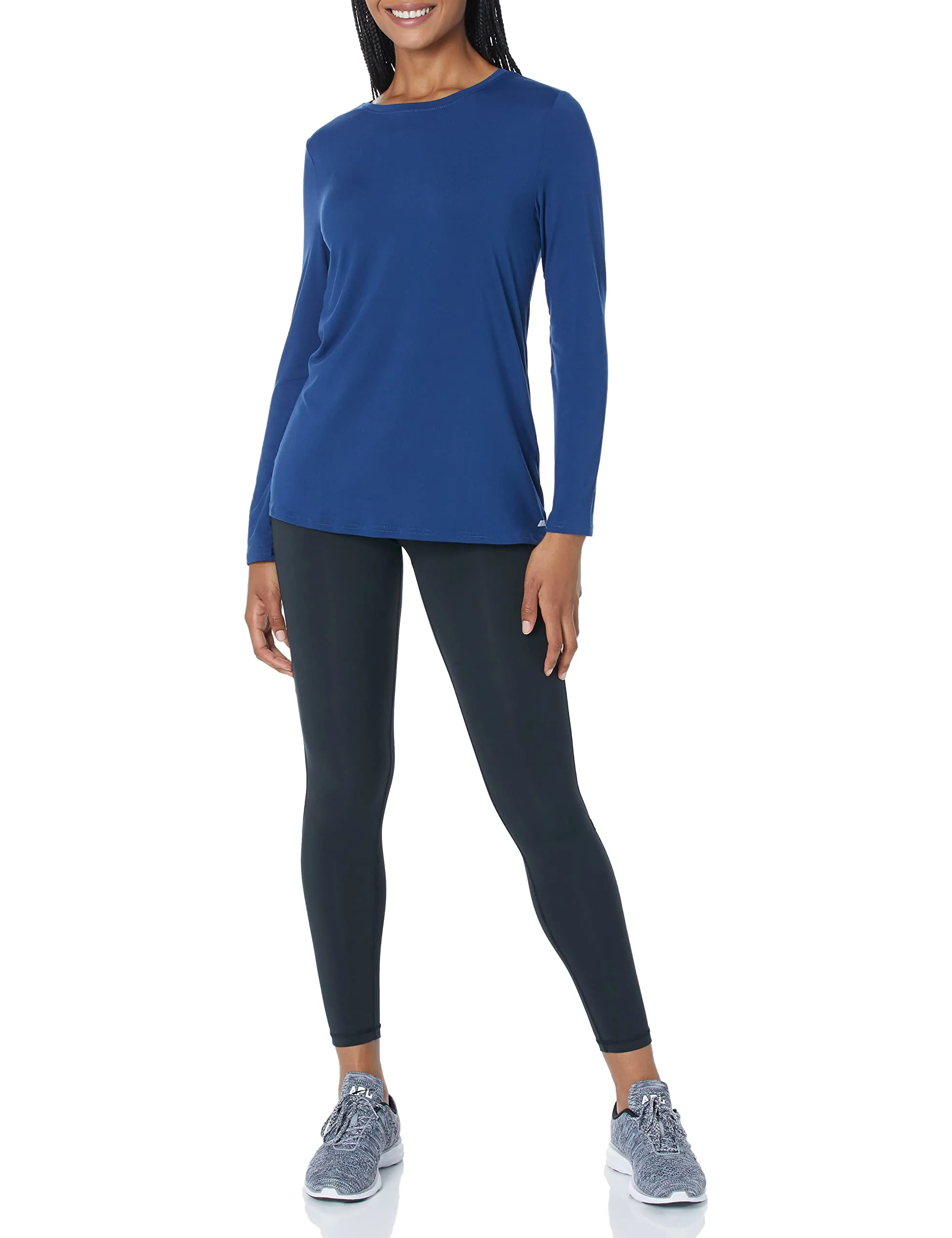 Amazon Essentials Women's Tech Stretch Long-Sleeve T-Shirt (Available in Plus Size)