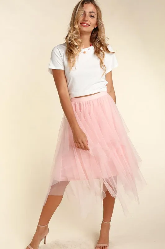 Asymmetrical Tulle Skirt