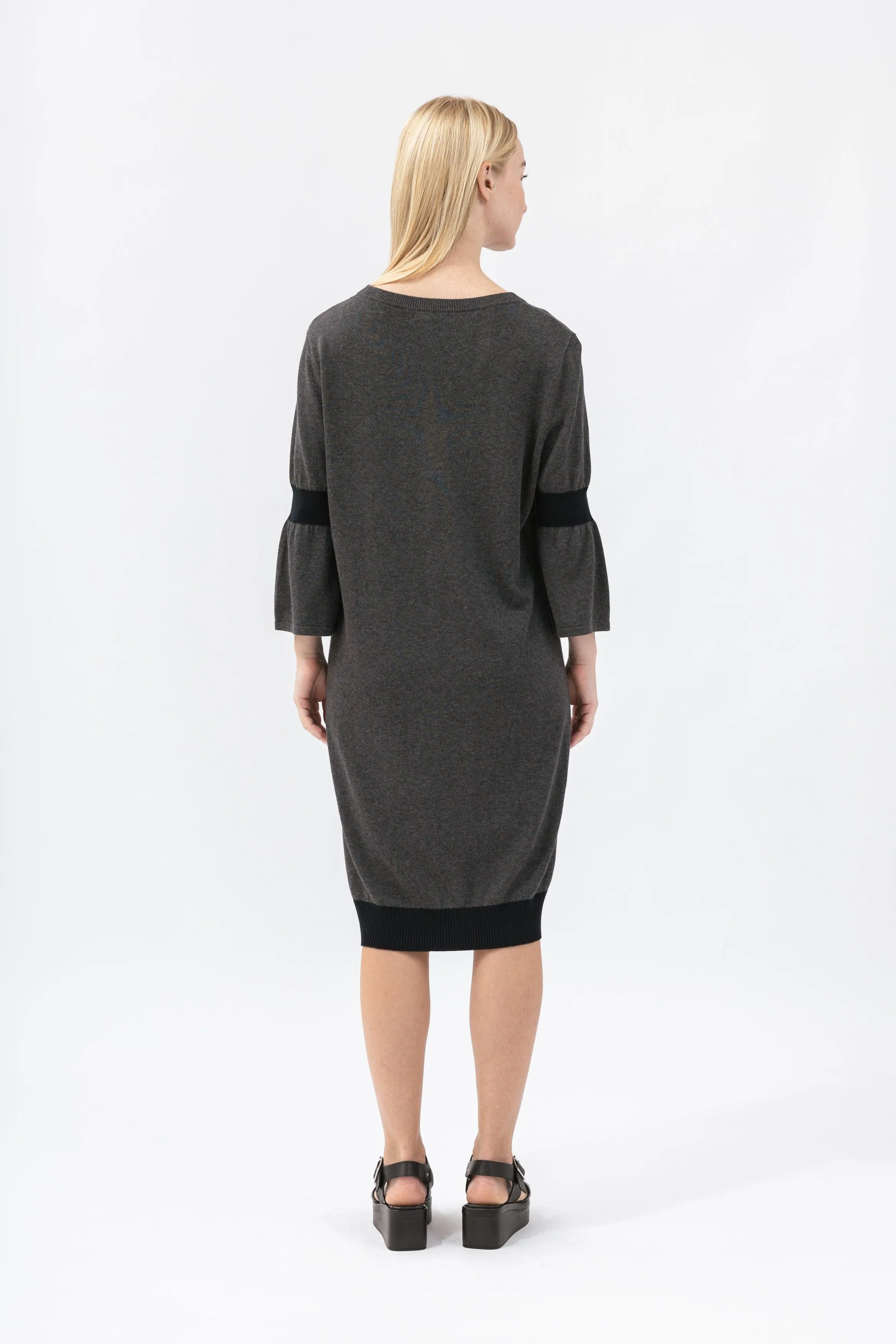 Bamboo Color Block Knitted Dress