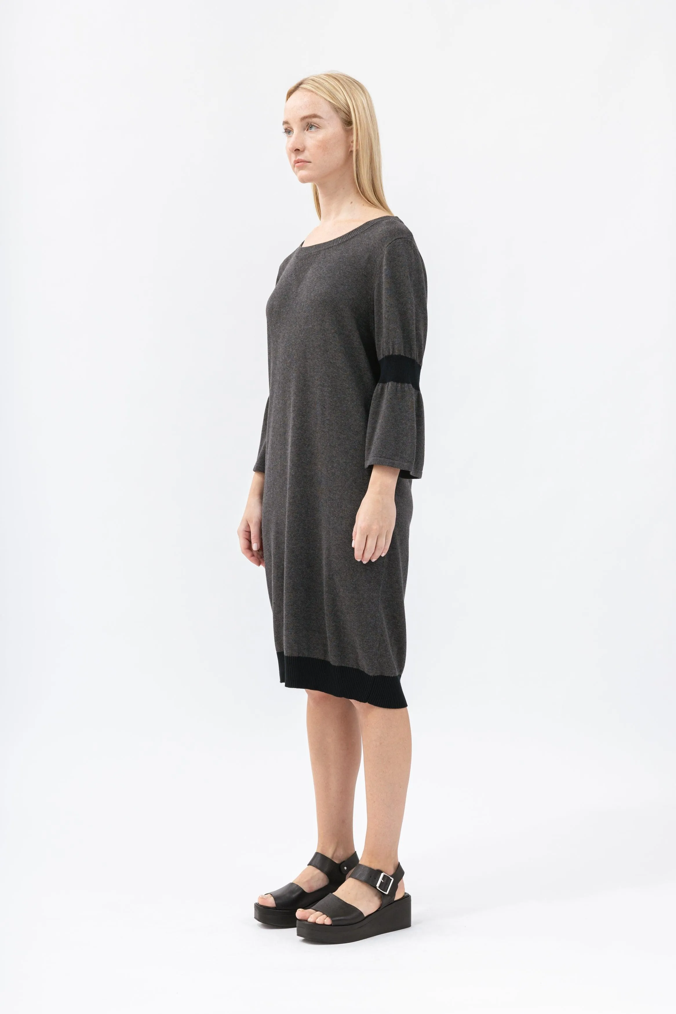 Bamboo Color Block Knitted Dress