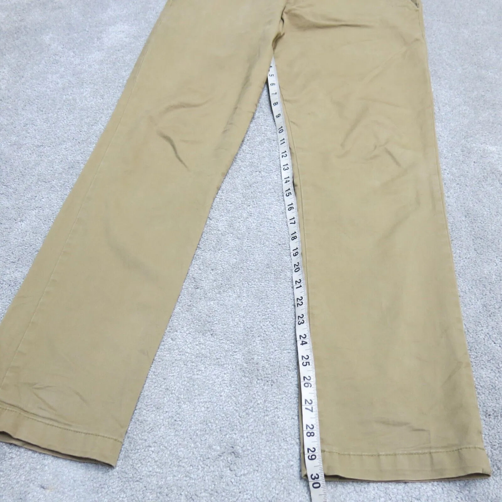 Banana Republic Mens Fulton Skinny Leg Chino Pant Mid Rise Beige Size  W34XL32