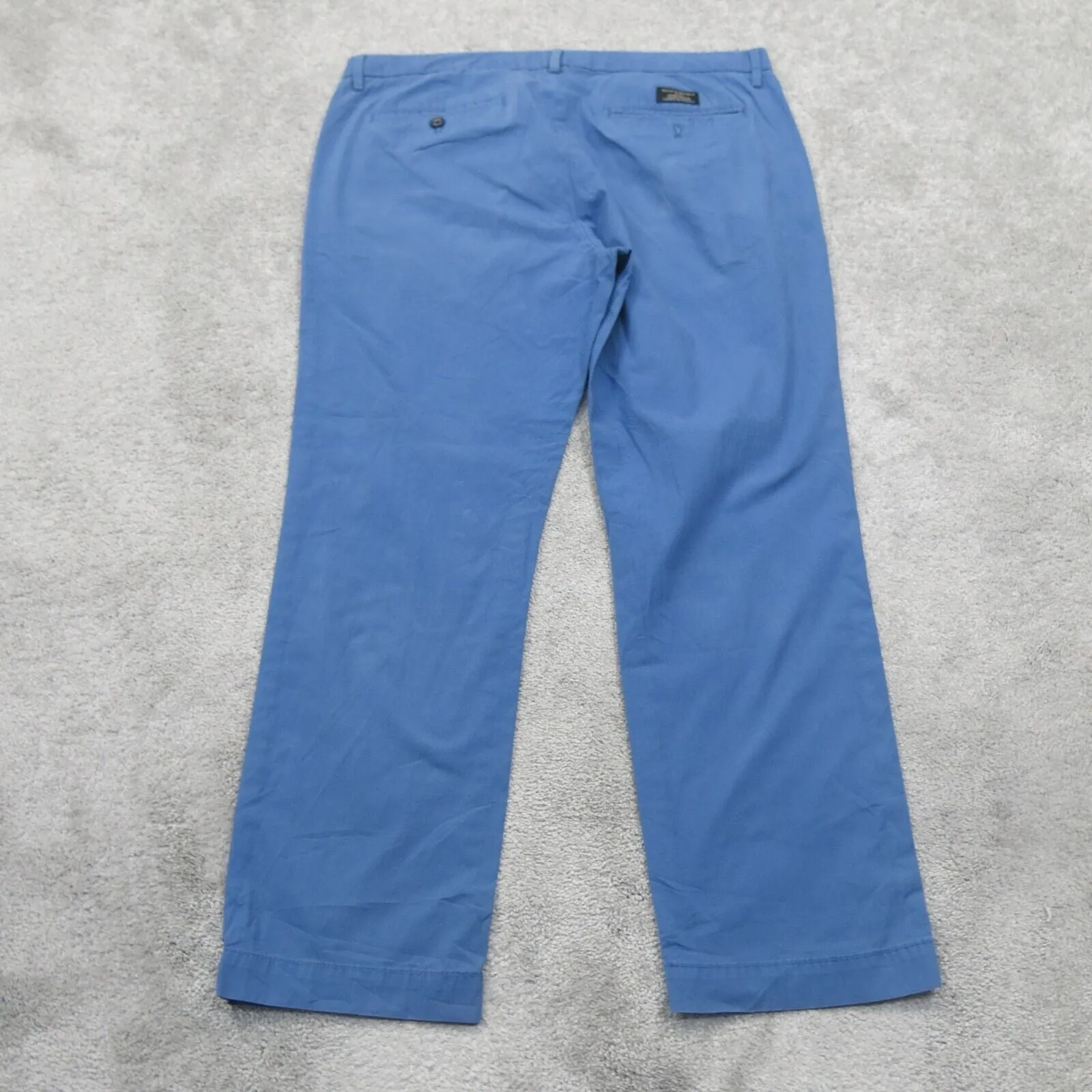 Banana Republic Mens Straight Leg Aiden Chino Pant Mid Rise Blue Size W35XL30