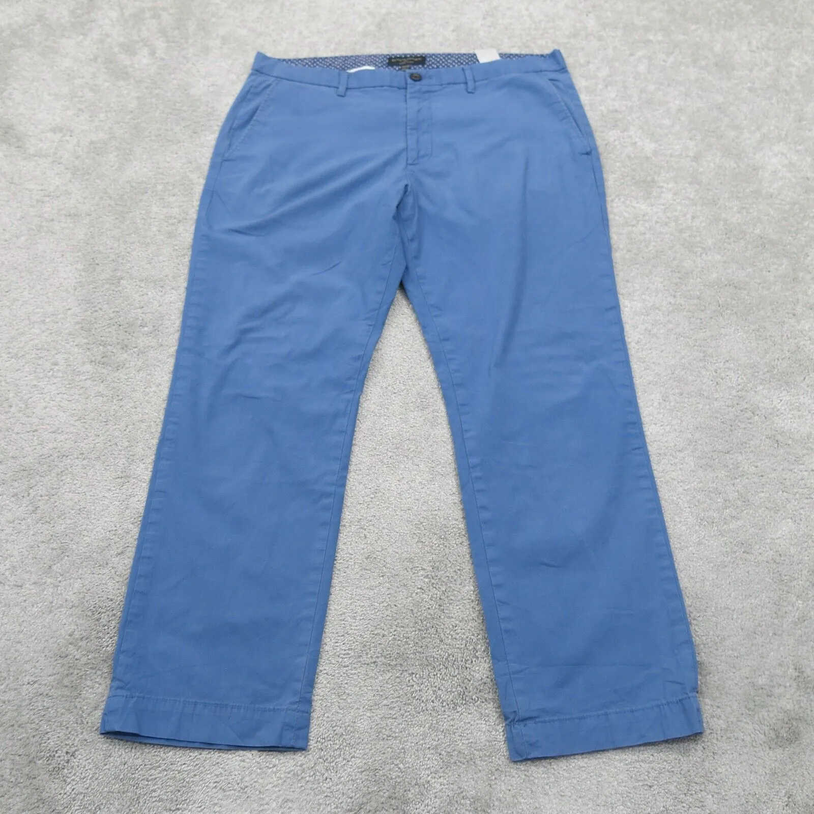 Banana Republic Mens Straight Leg Aiden Chino Pant Mid Rise Blue Size W35XL30