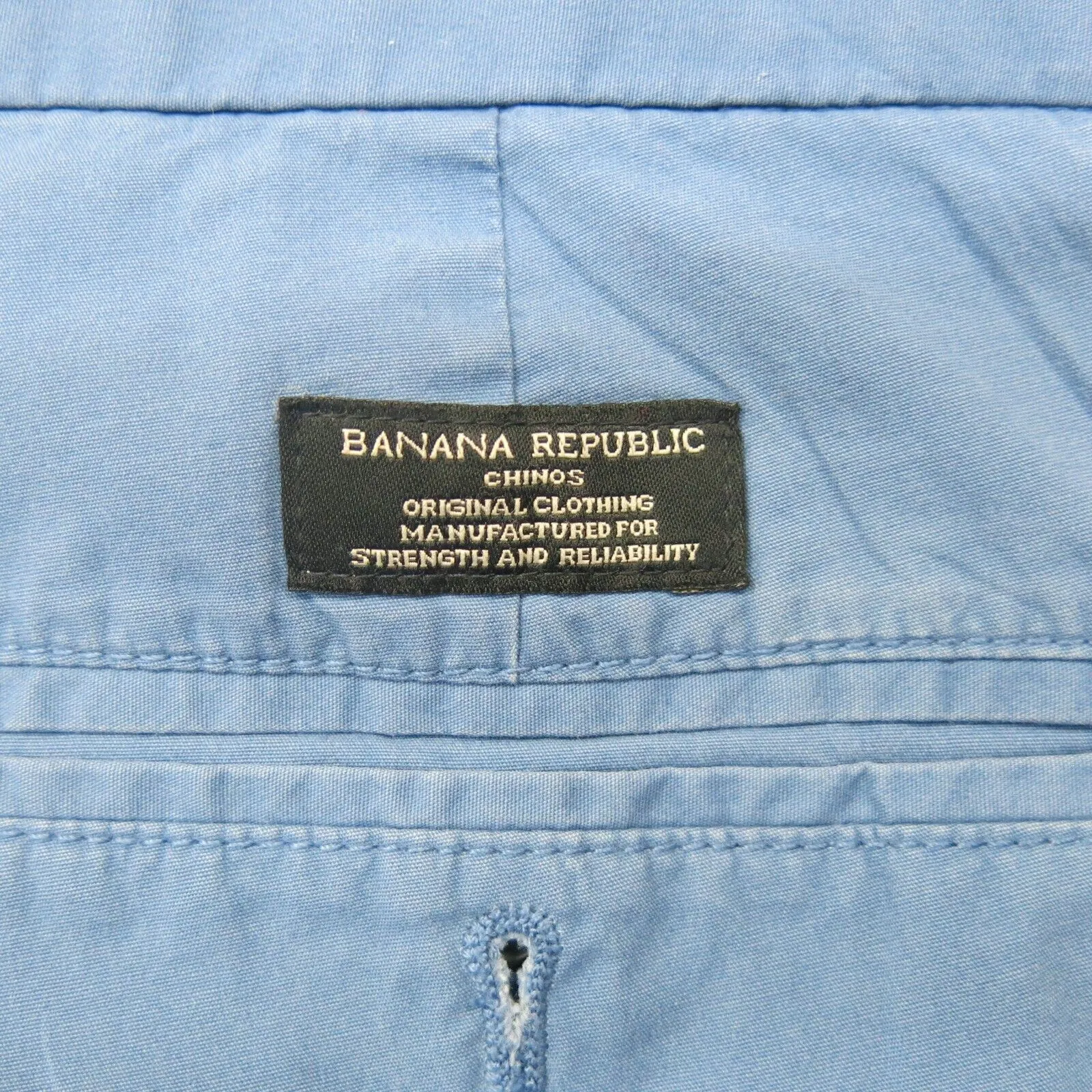 Banana Republic Mens Straight Leg Aiden Chino Pant Mid Rise Blue Size W35XL30