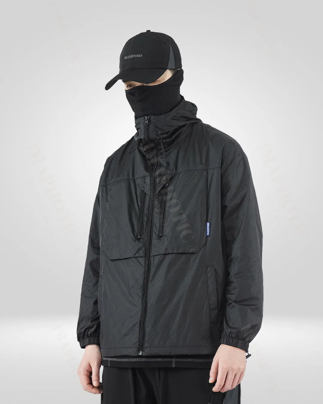 Black Sun Protection Lightweight Jacket - Men's UV Resistant Outdoor Gear