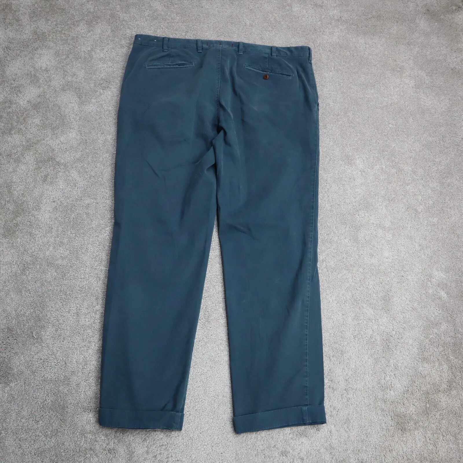 Brooks Brothers Mens Chino Pants Straight Leg Mid Rise Slate Blue Size W42XL32