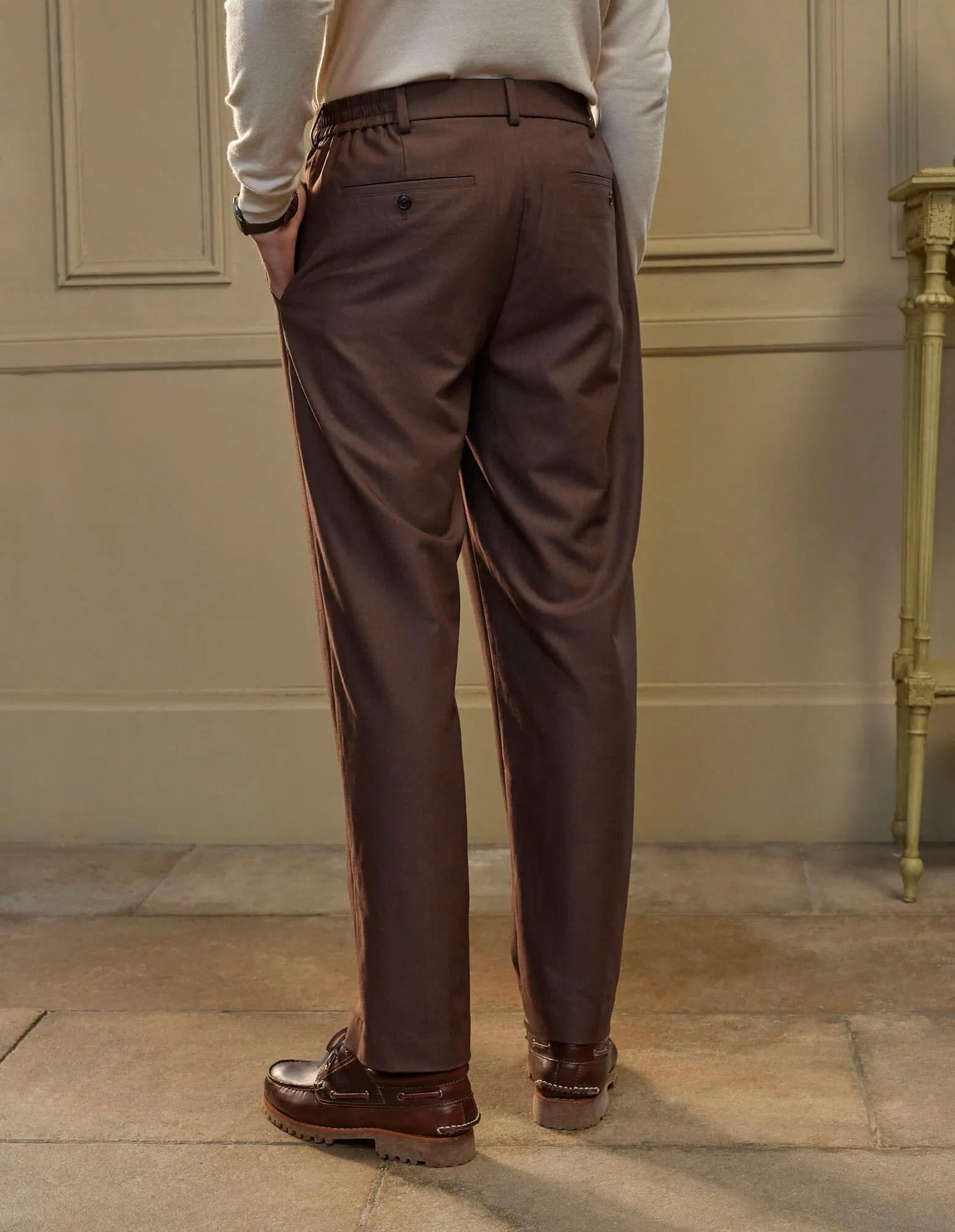 Brown Relaxed Fit Trouser