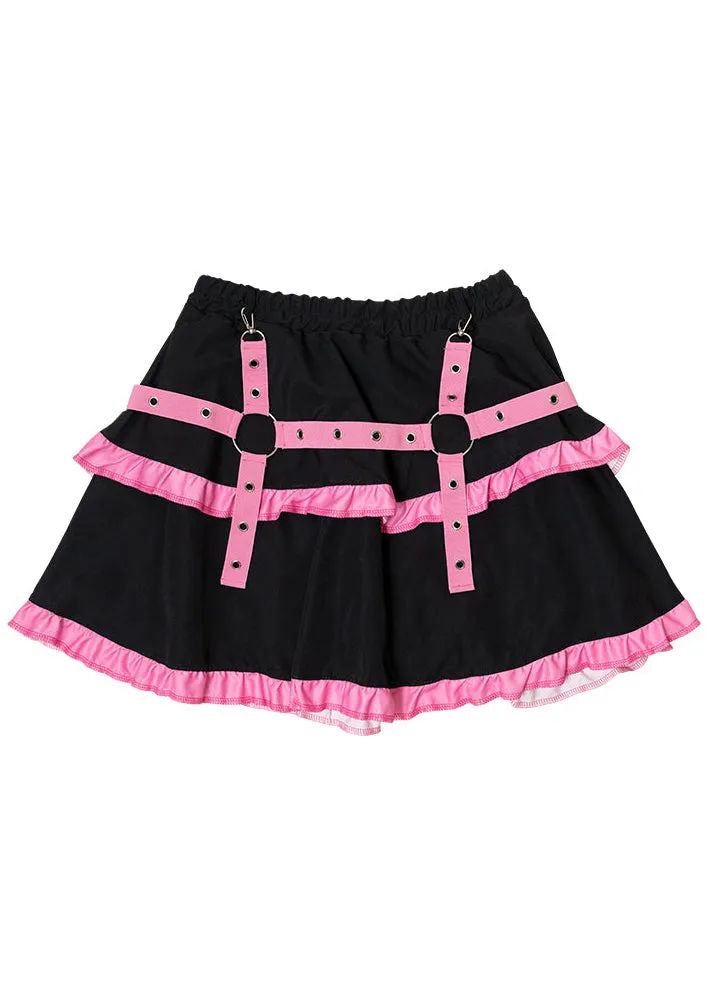 Bunny Dolls Punky Bunny Black Pink Lolita Skirt