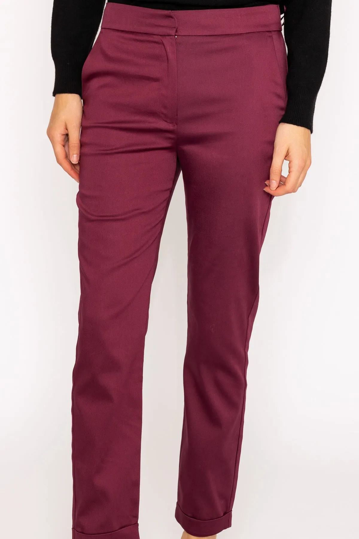 Burgundy Chino Pants