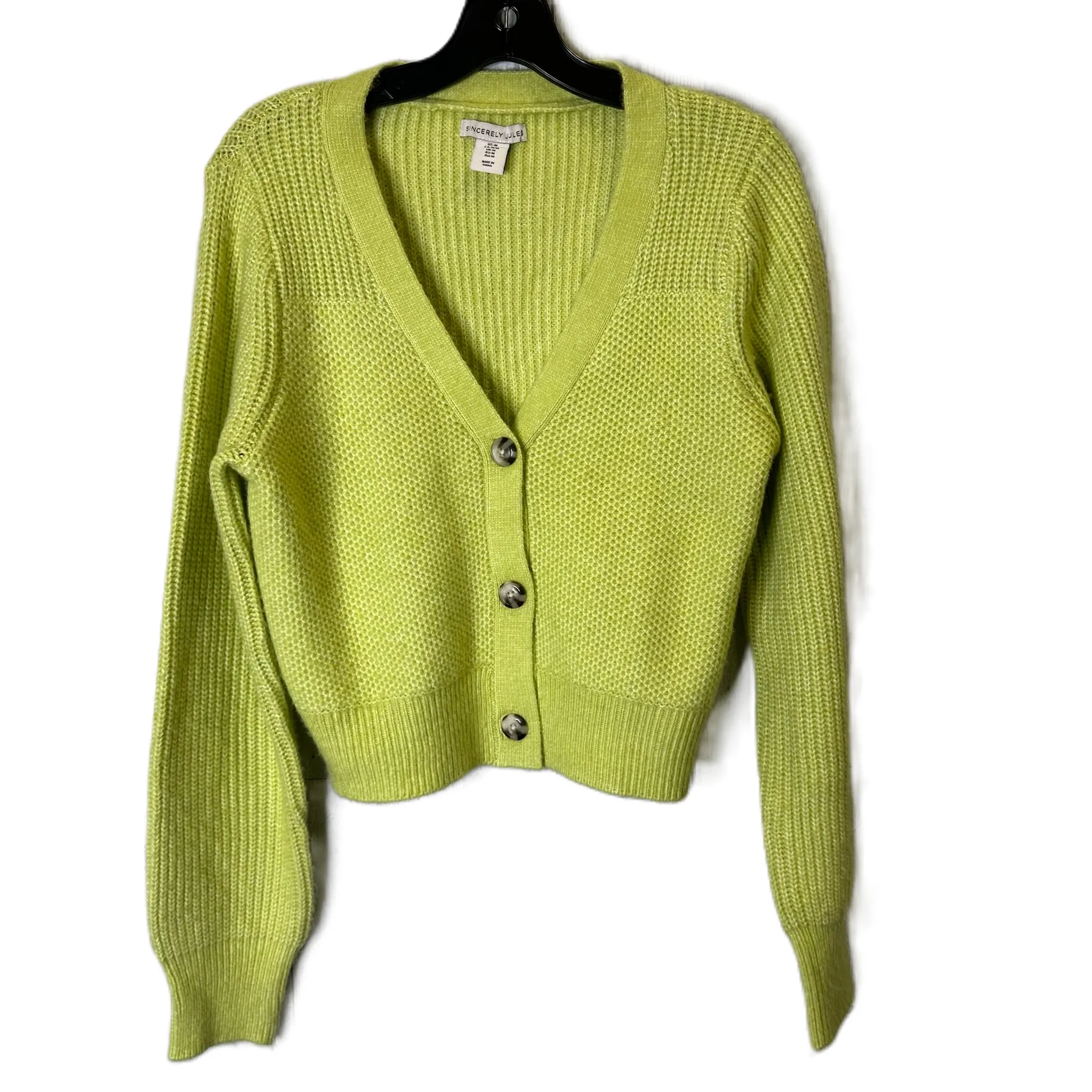 Cardigan By Sincerely Jules In Green, Size: M