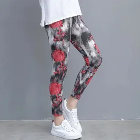 Casual Flower Allover Leggings