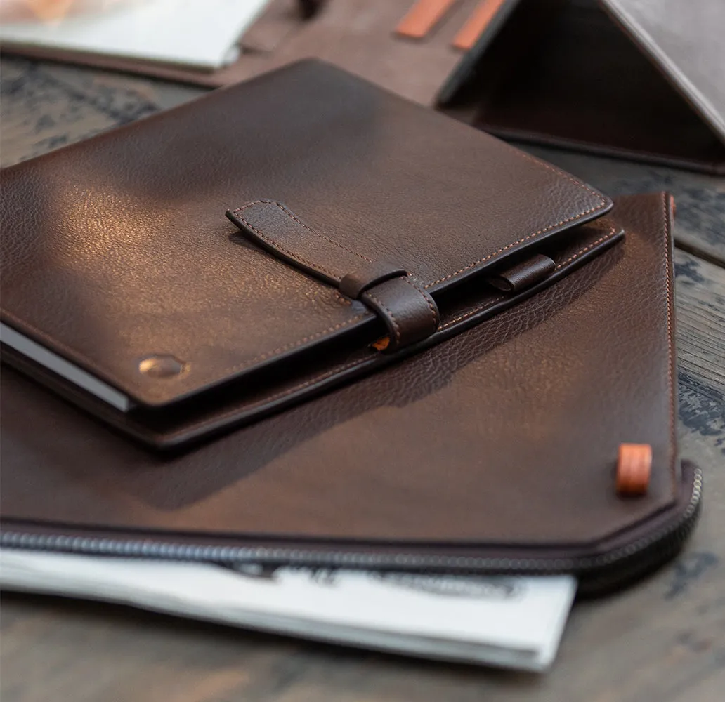 Chocolate Brown A5 Leather Rapley Journal