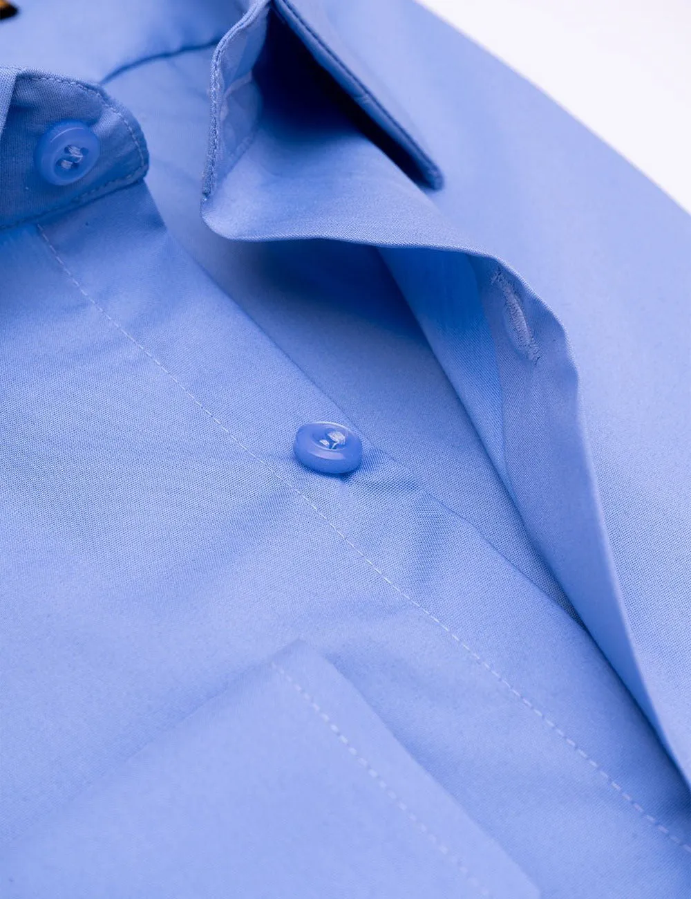 Classic Light Blue Dress Shirt for Men