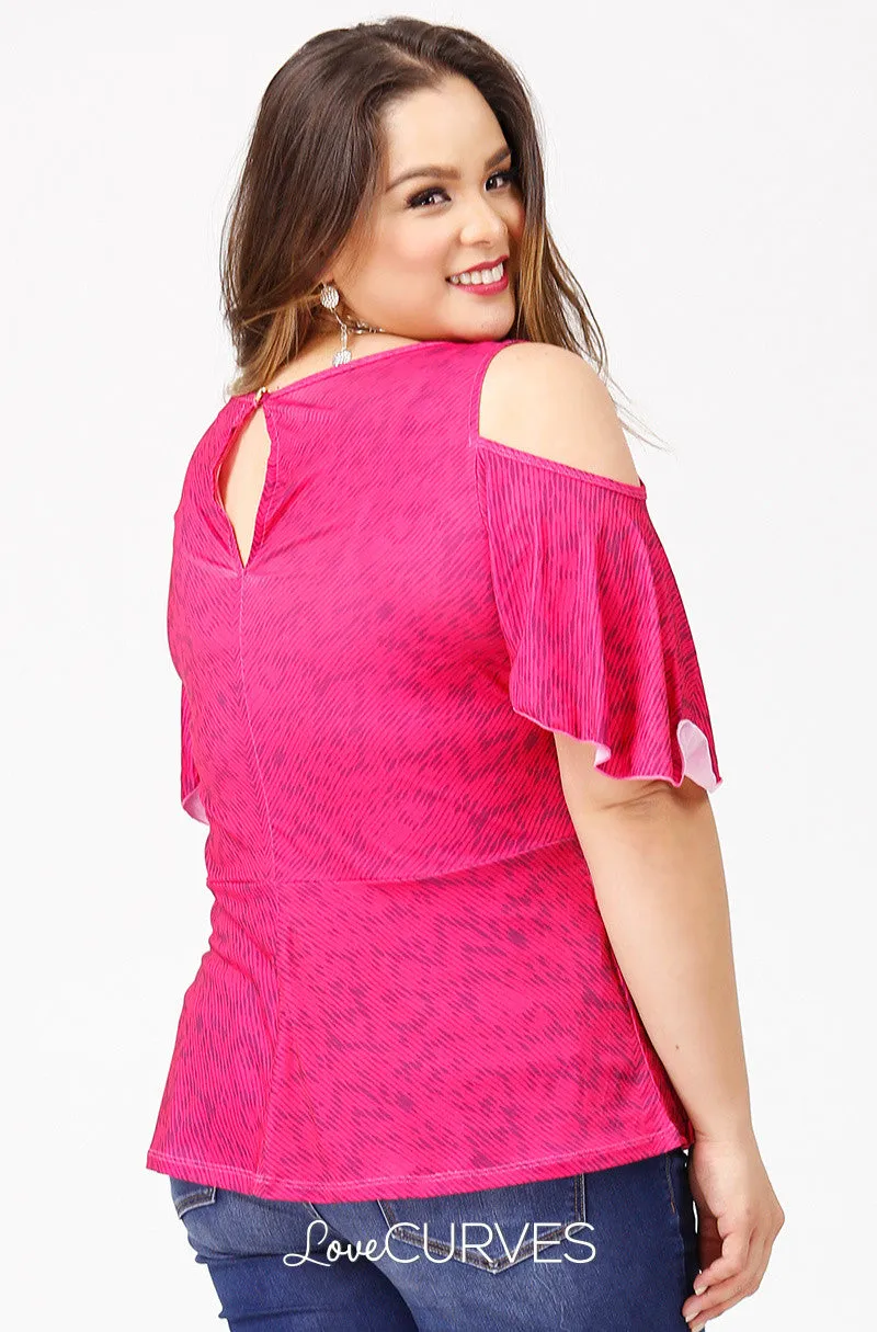 Cold Shoulder Peplum Top - PSY