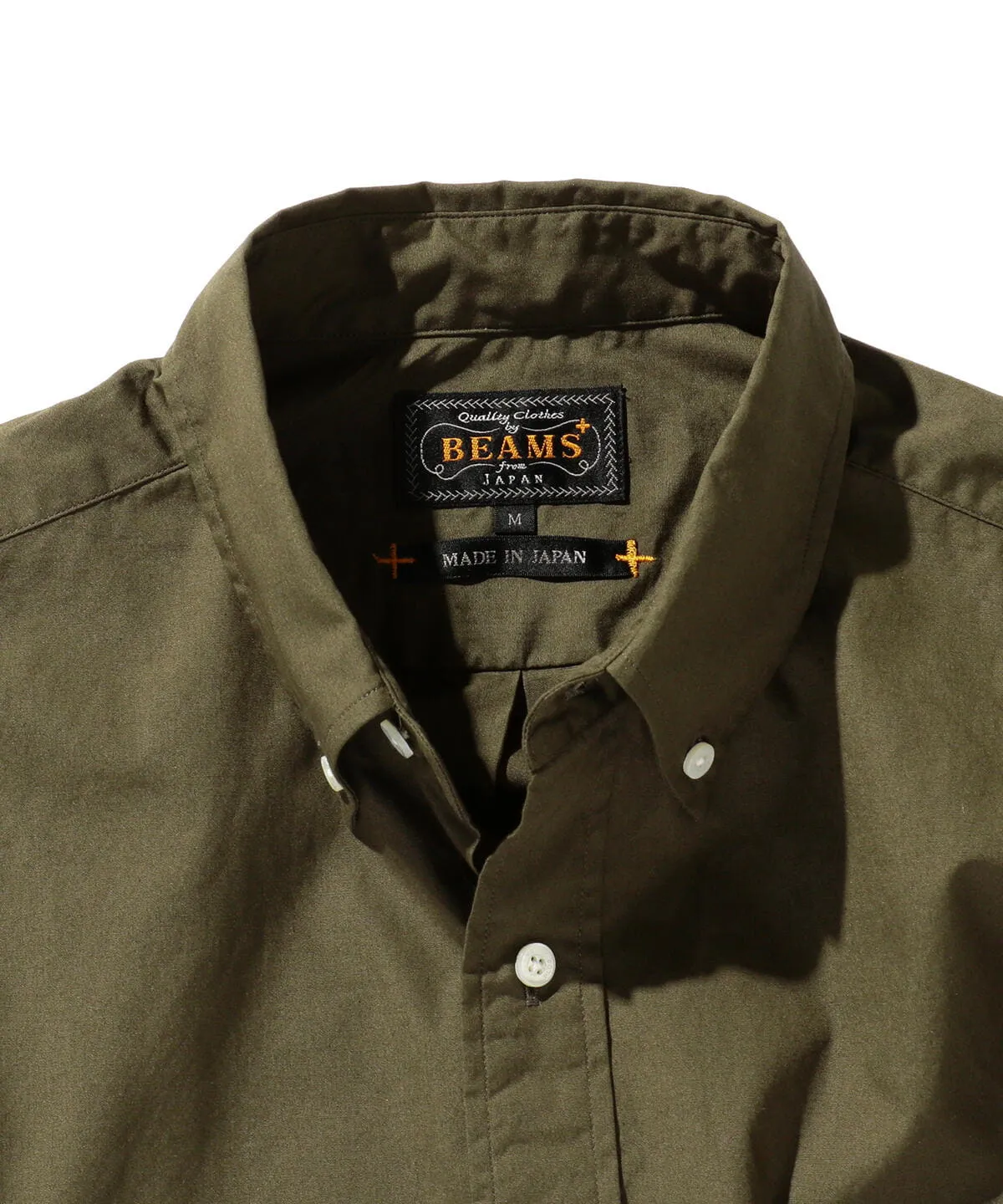 Colour Broad Button Down Shirt - Olive