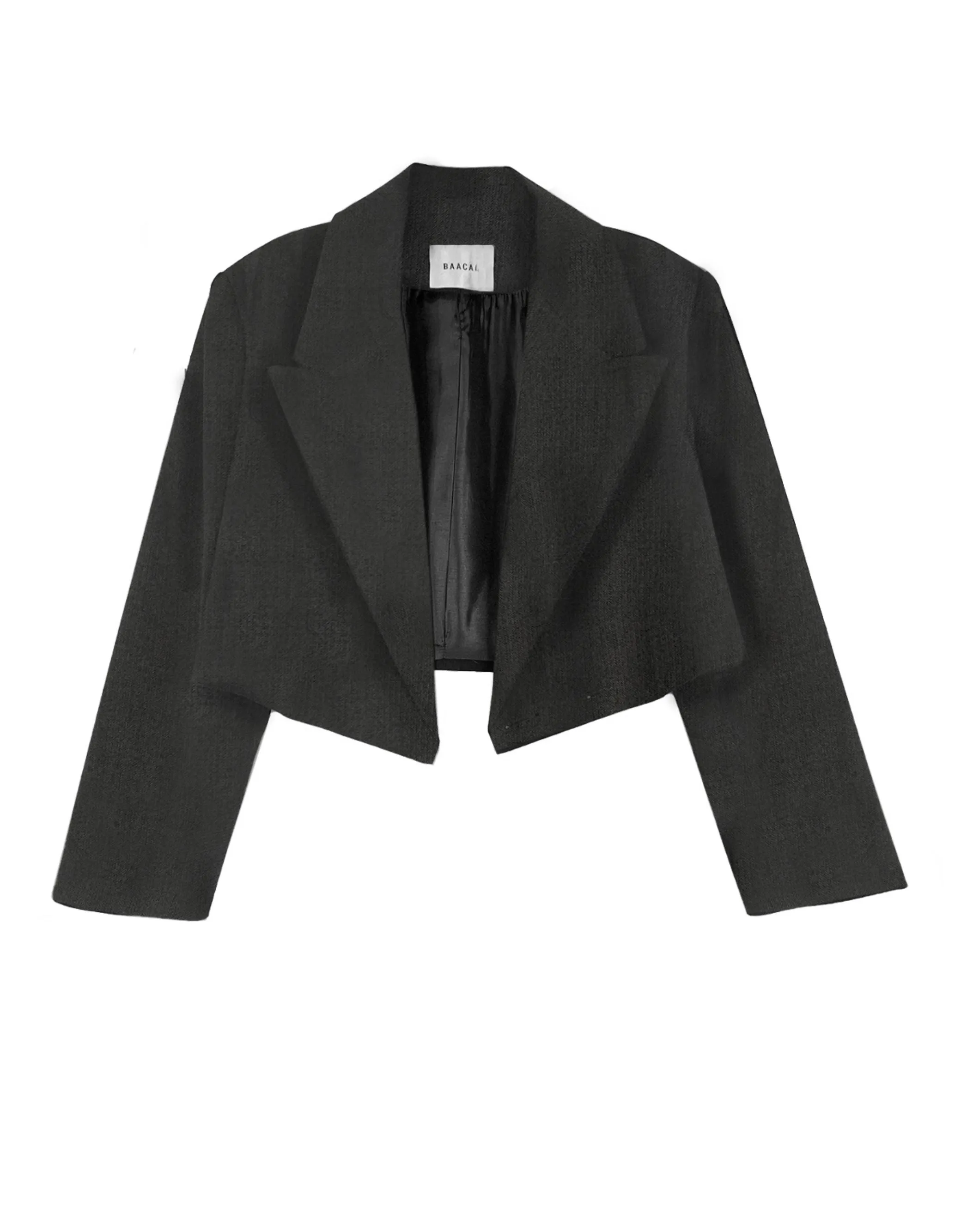 Cropped Blazer - Herringbone