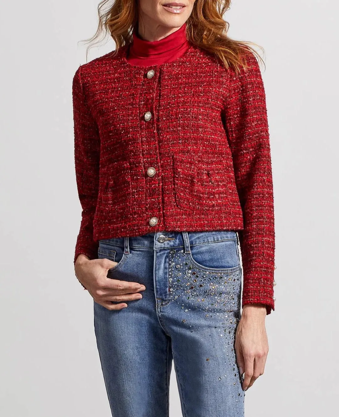 CROPPED TWEED JACKET