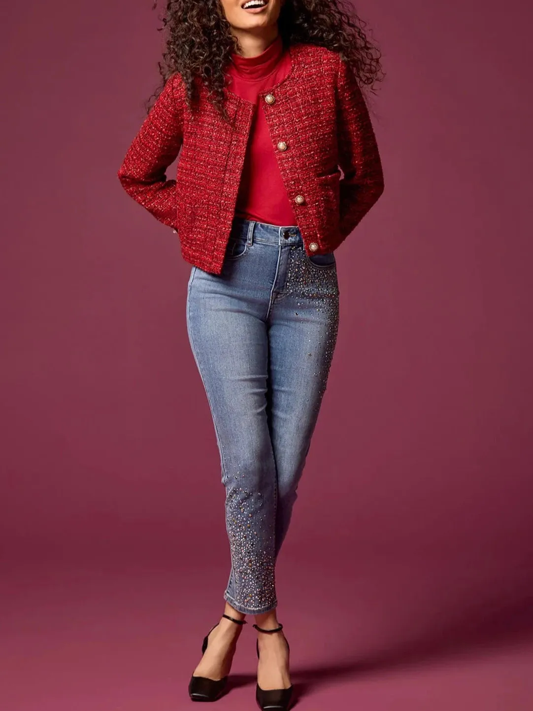 CROPPED TWEED JACKET