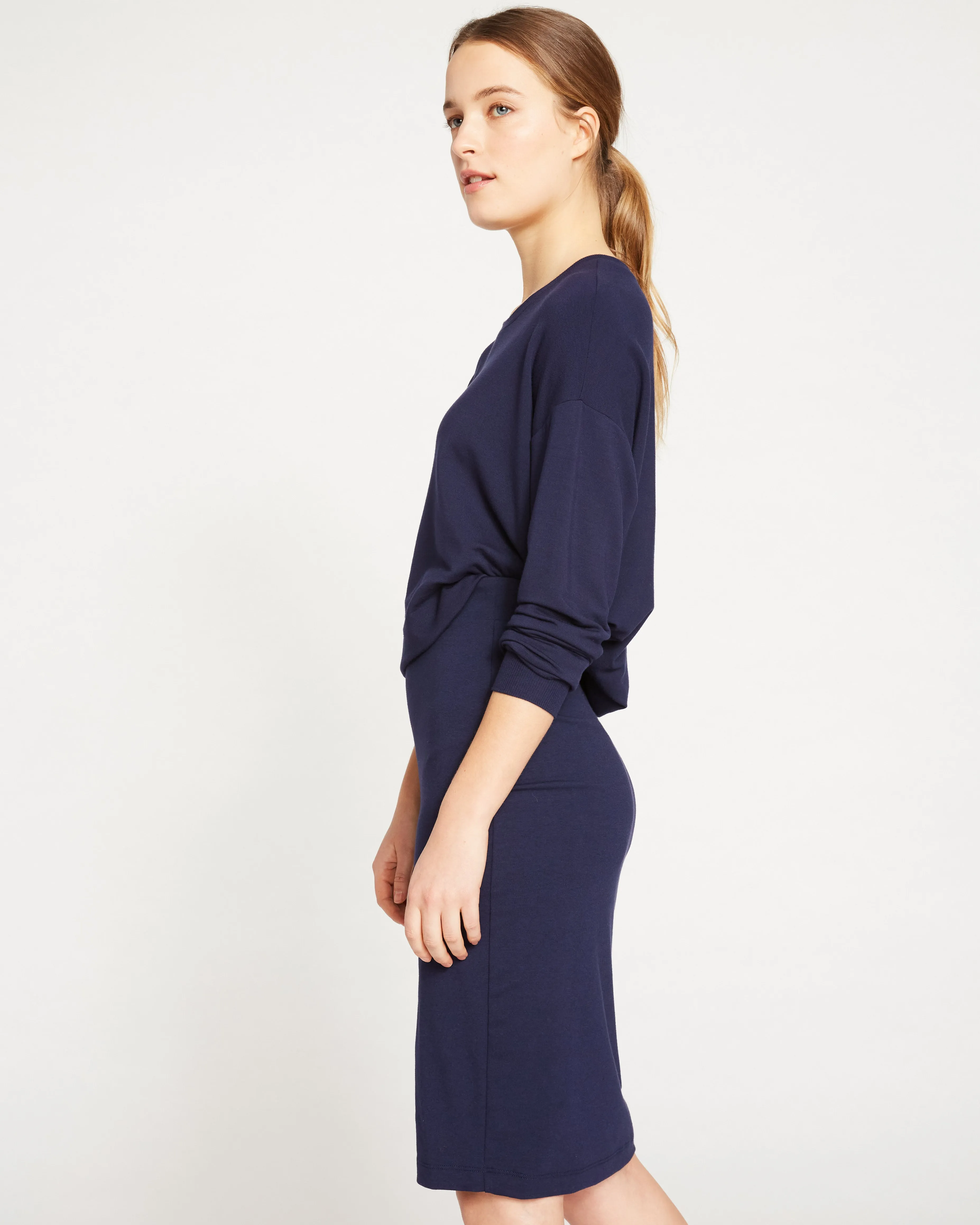 Danube Jersey Skirt - Navy