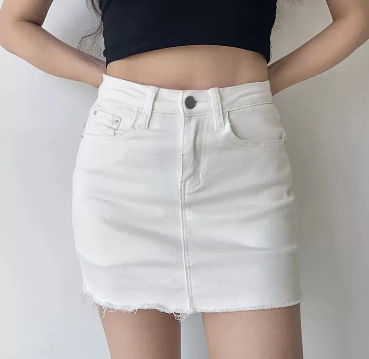 deanwangkt - Edgy Gal Denim Skirt