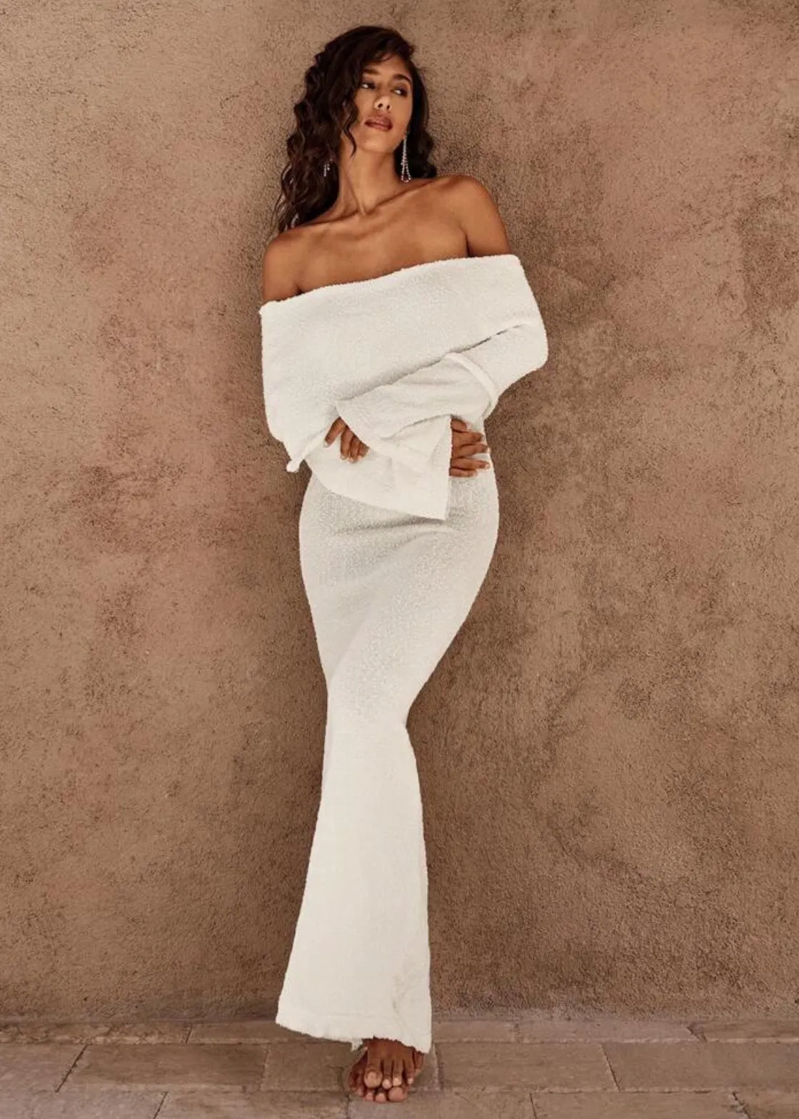 Dena Off-Shoulder Bodycon Maxi Dress