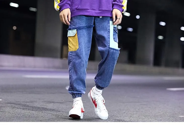 Denim Harajuku Retro Pants