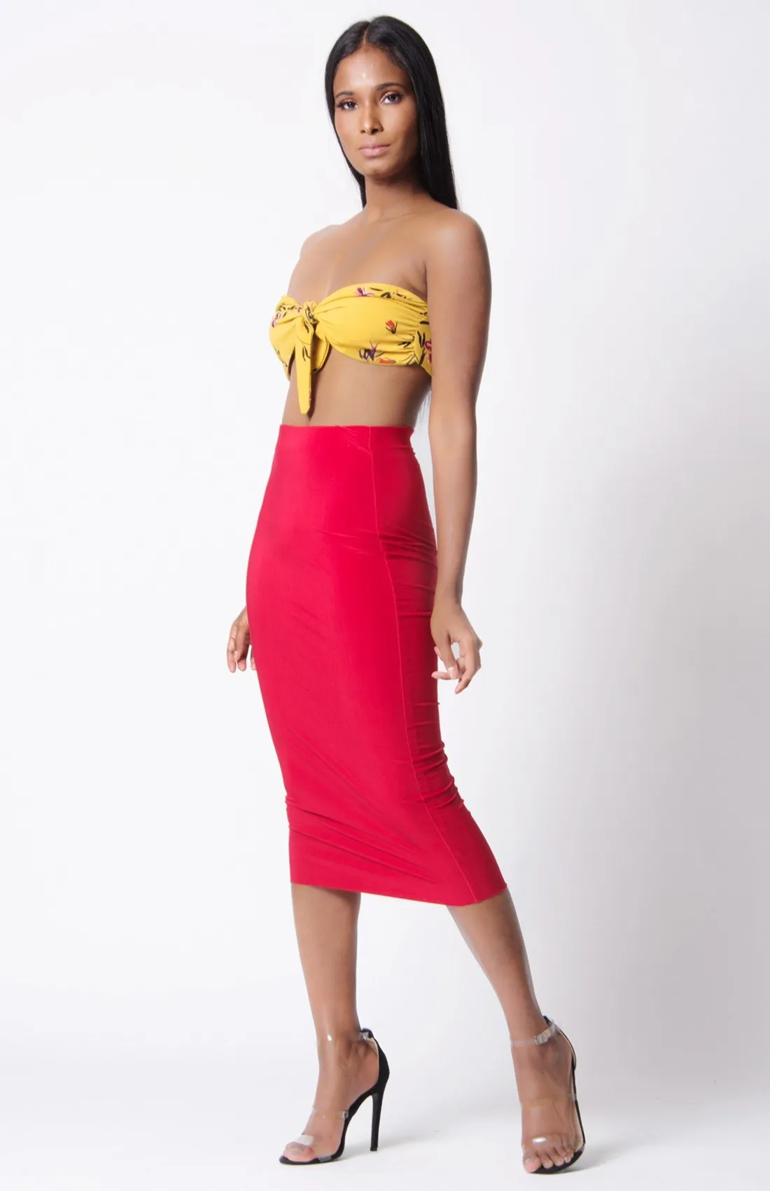 Double Layered Pencil Skirt