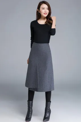 elegant wool pencil skirt 1680#