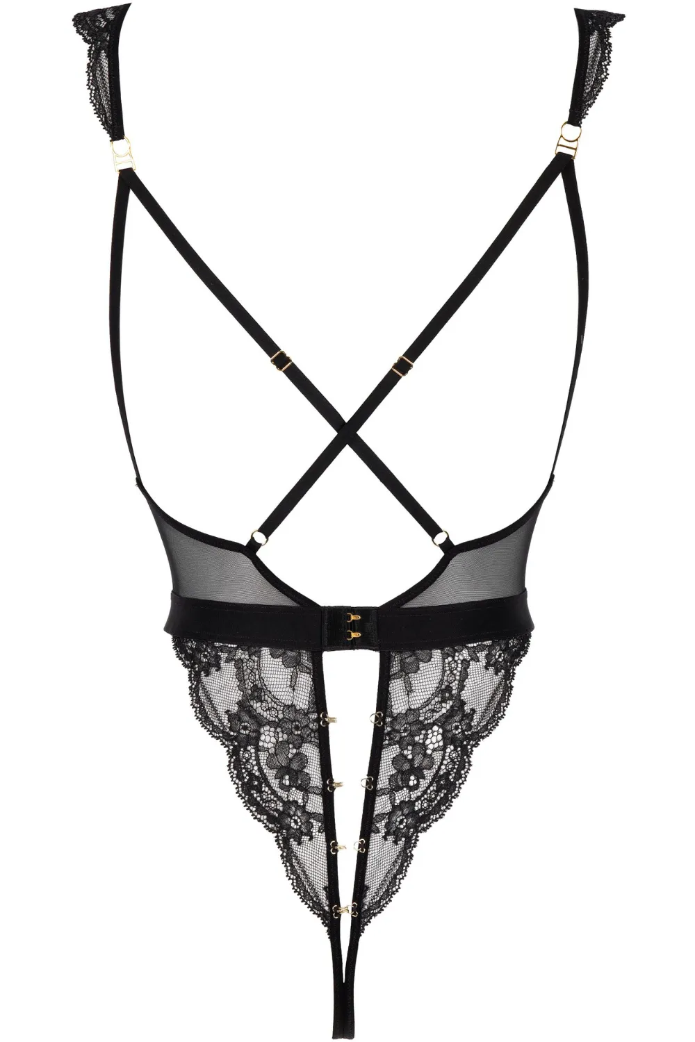 Evasion Sensuelle Openable Lace Thong Bodysuit