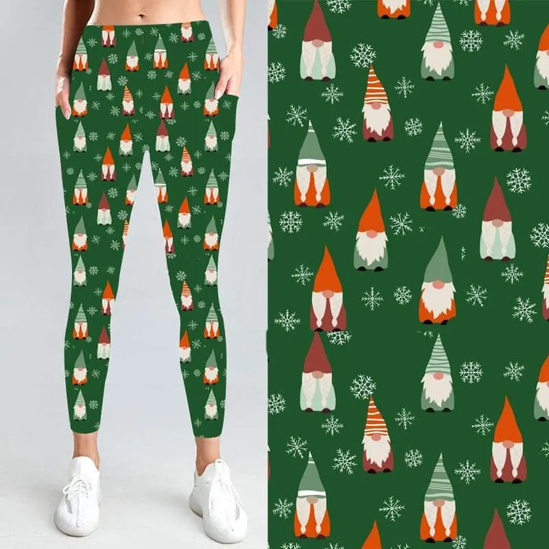 Evergreen Gnomes Leggings