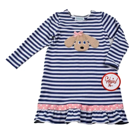 Funtasia Too Girls Dog Applique Dress