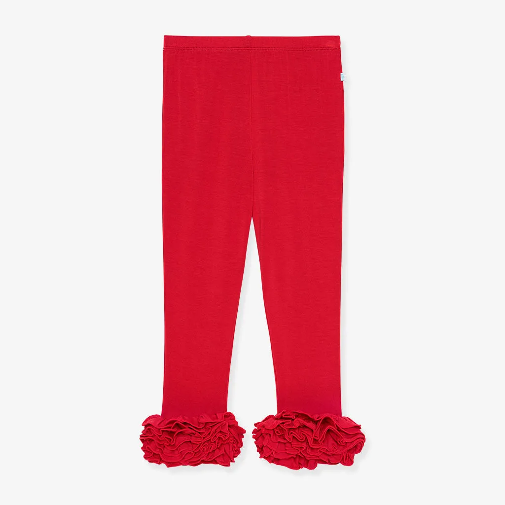 Garnet Red Cha-Cha Leggings