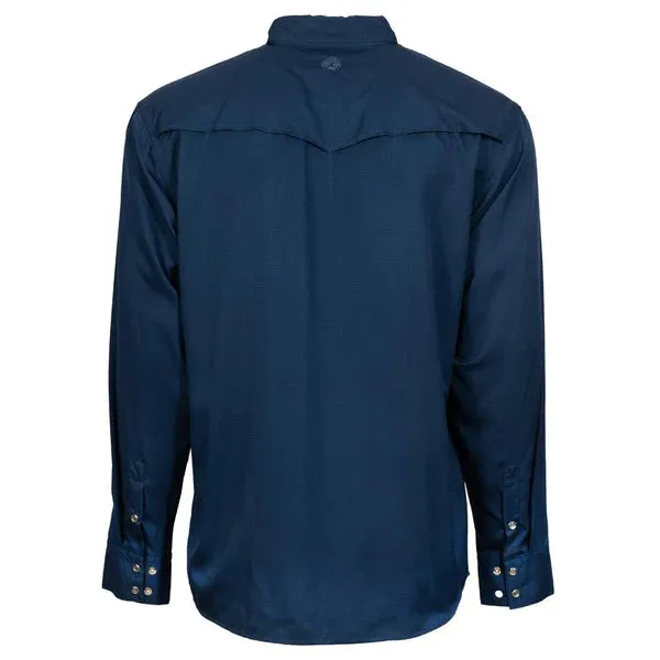 Hooey Men's Sol Navy Long Sleeve Western Snap Shirt