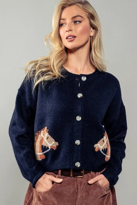 Horsing Around Cardigan