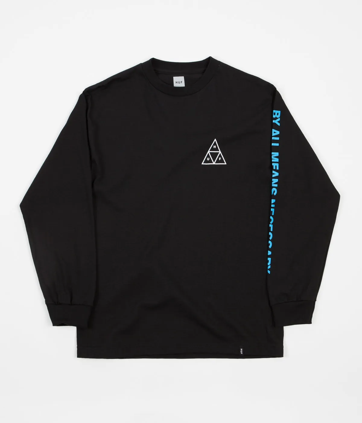 HUF Multi Triple Triangle Long Sleeve T-Shirt - Black