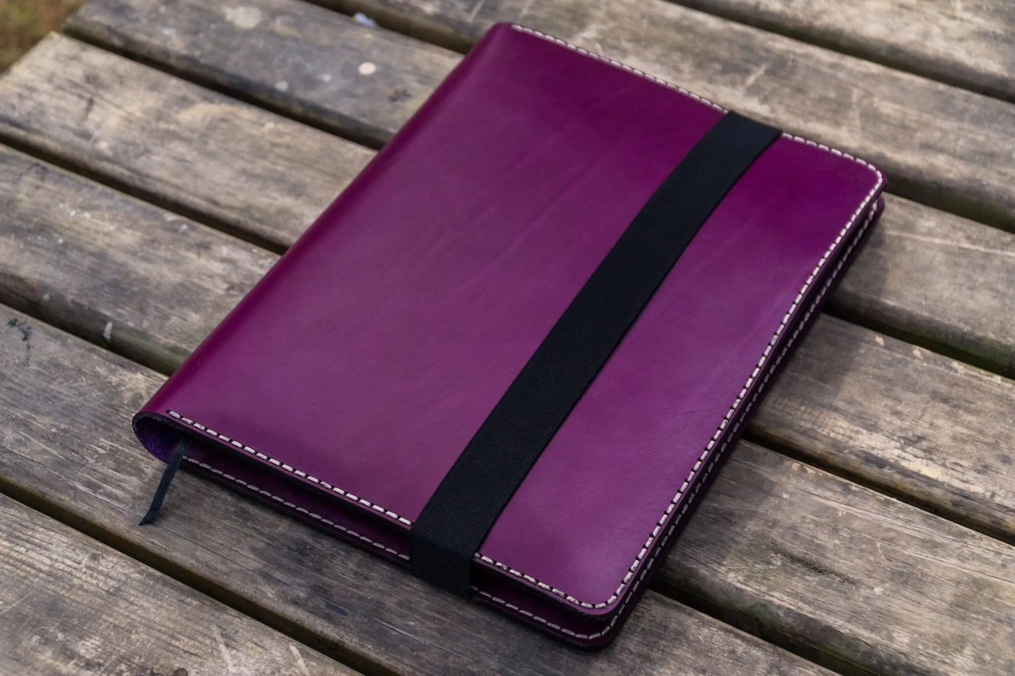 iPad Pro 12.9 & Letter/A4 Size Leather Padfolio - Purple