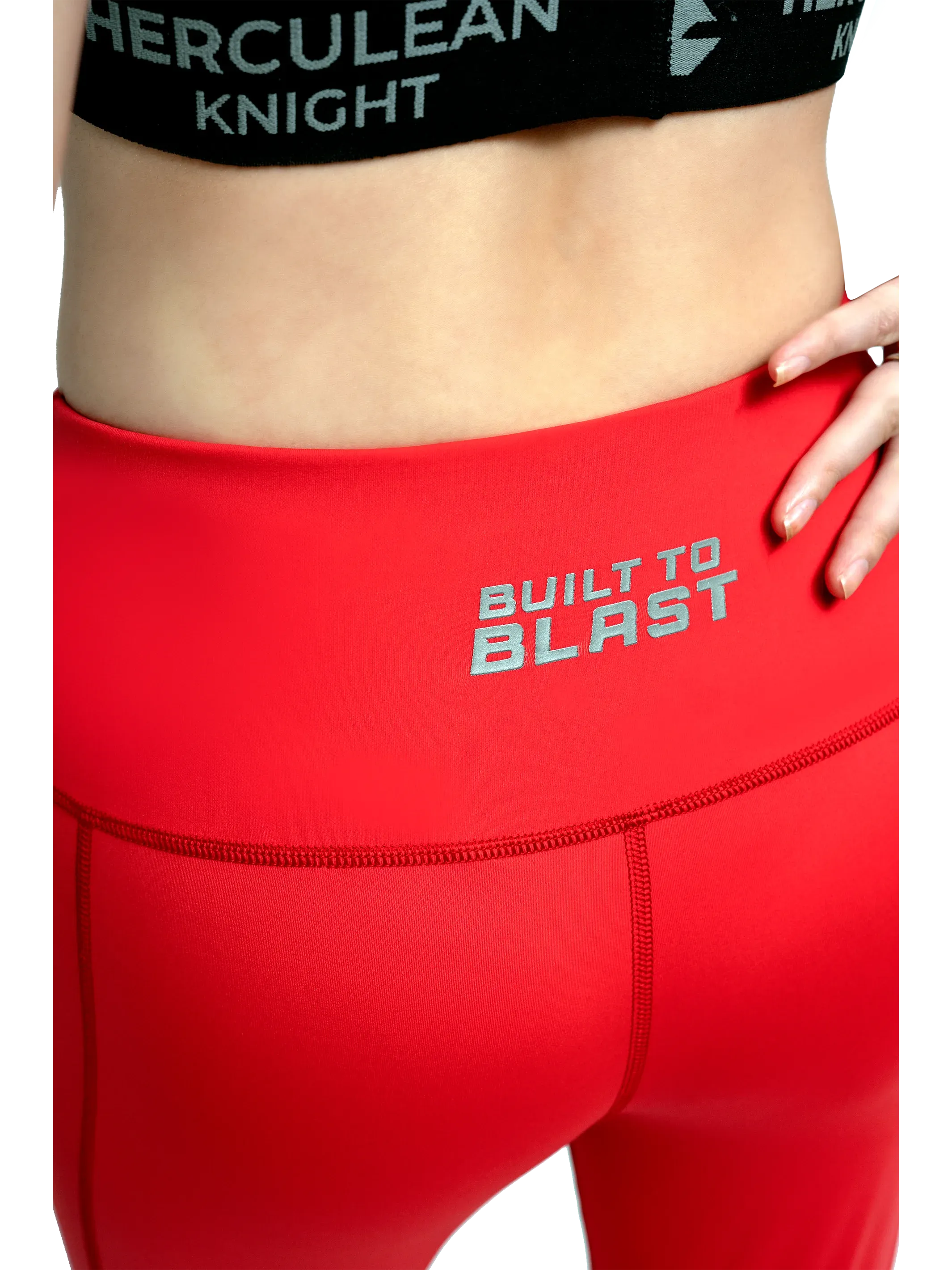 Knights' Training Leggings - Passionate Red