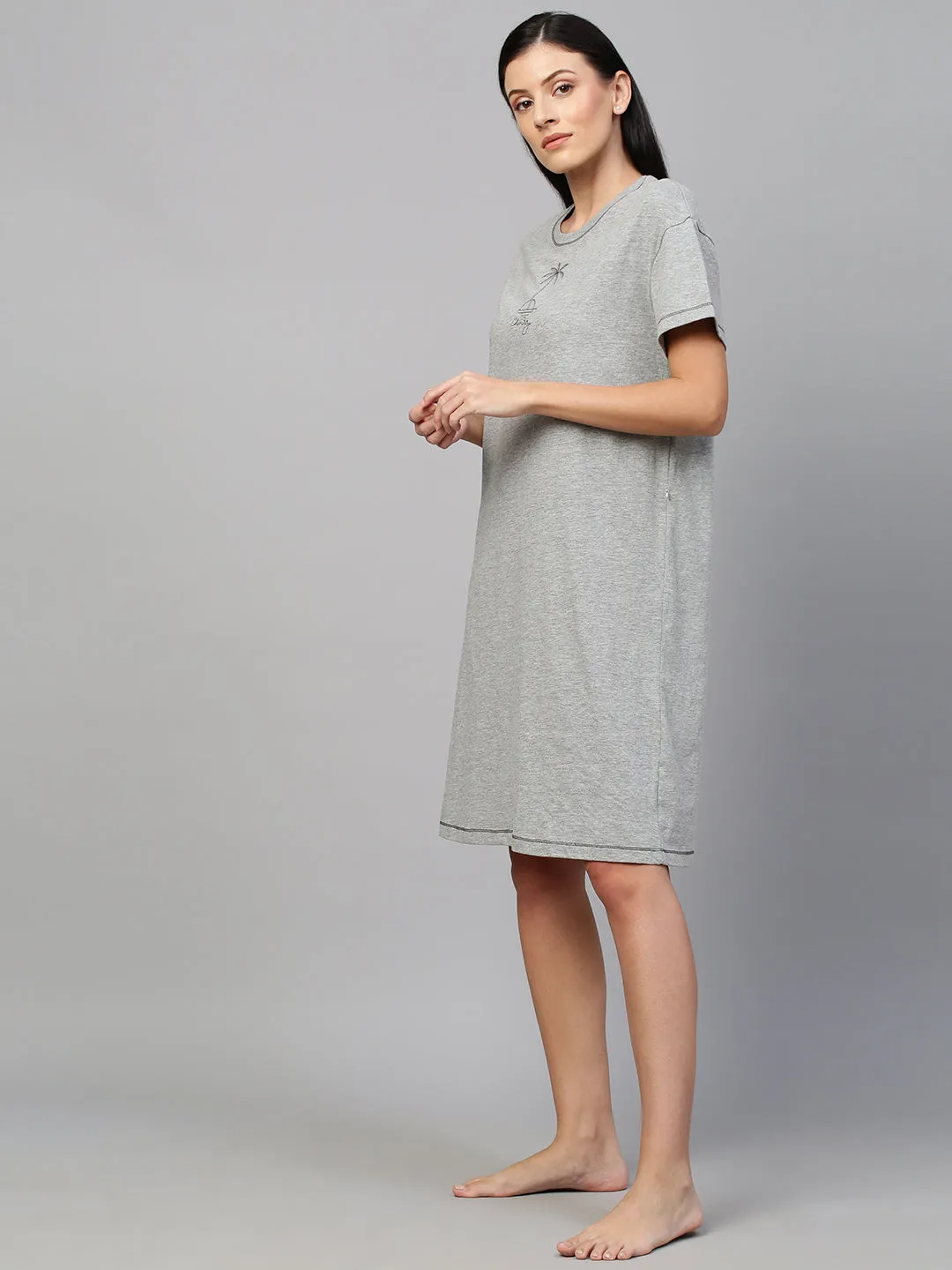 KNIT TEE DRESS