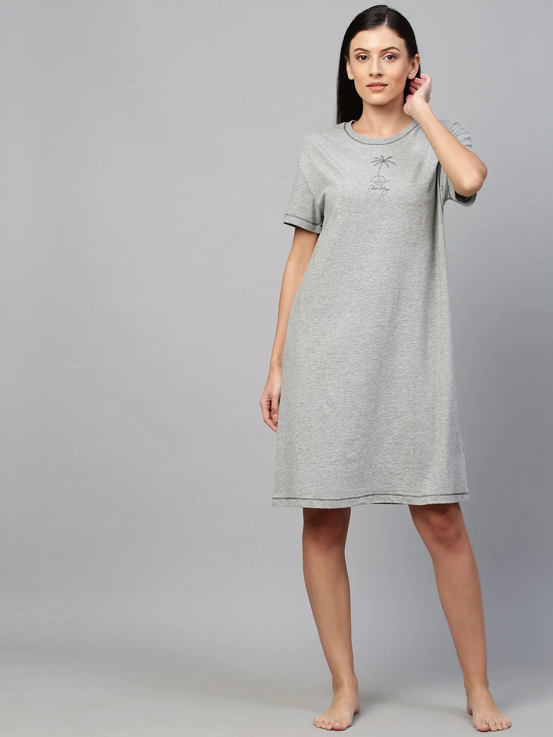 KNIT TEE DRESS