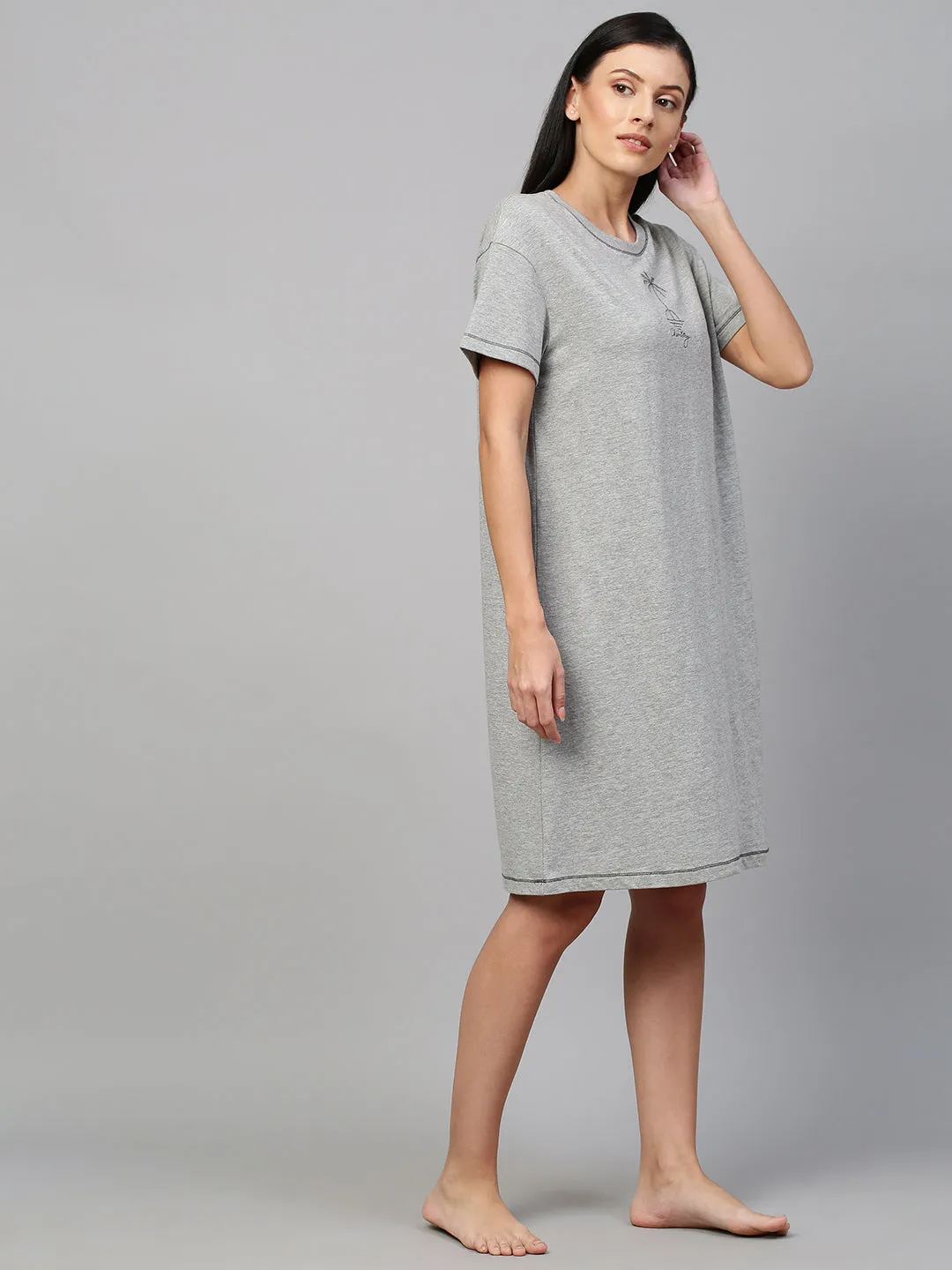 KNIT TEE DRESS