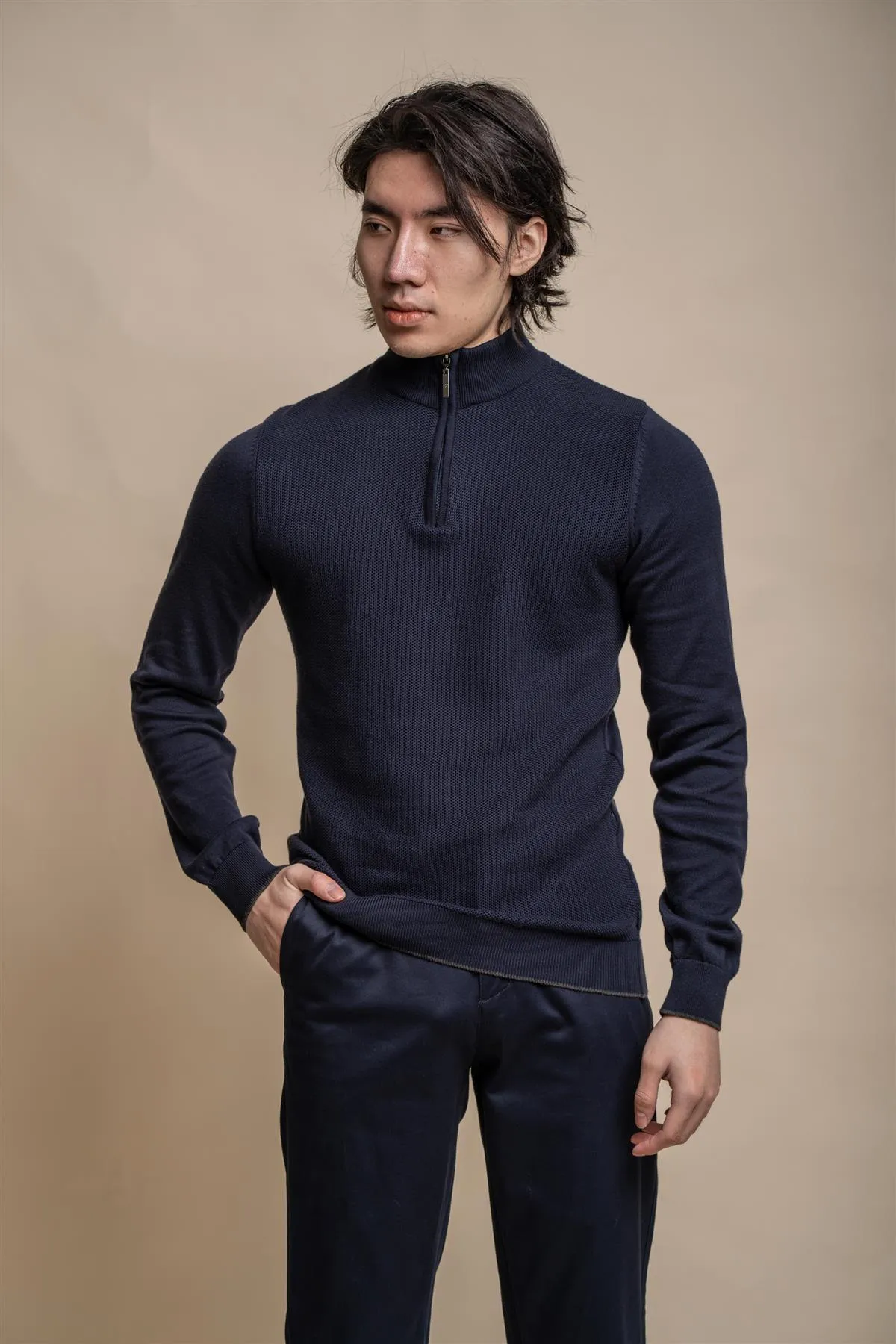 Kyle Half Zip Knit