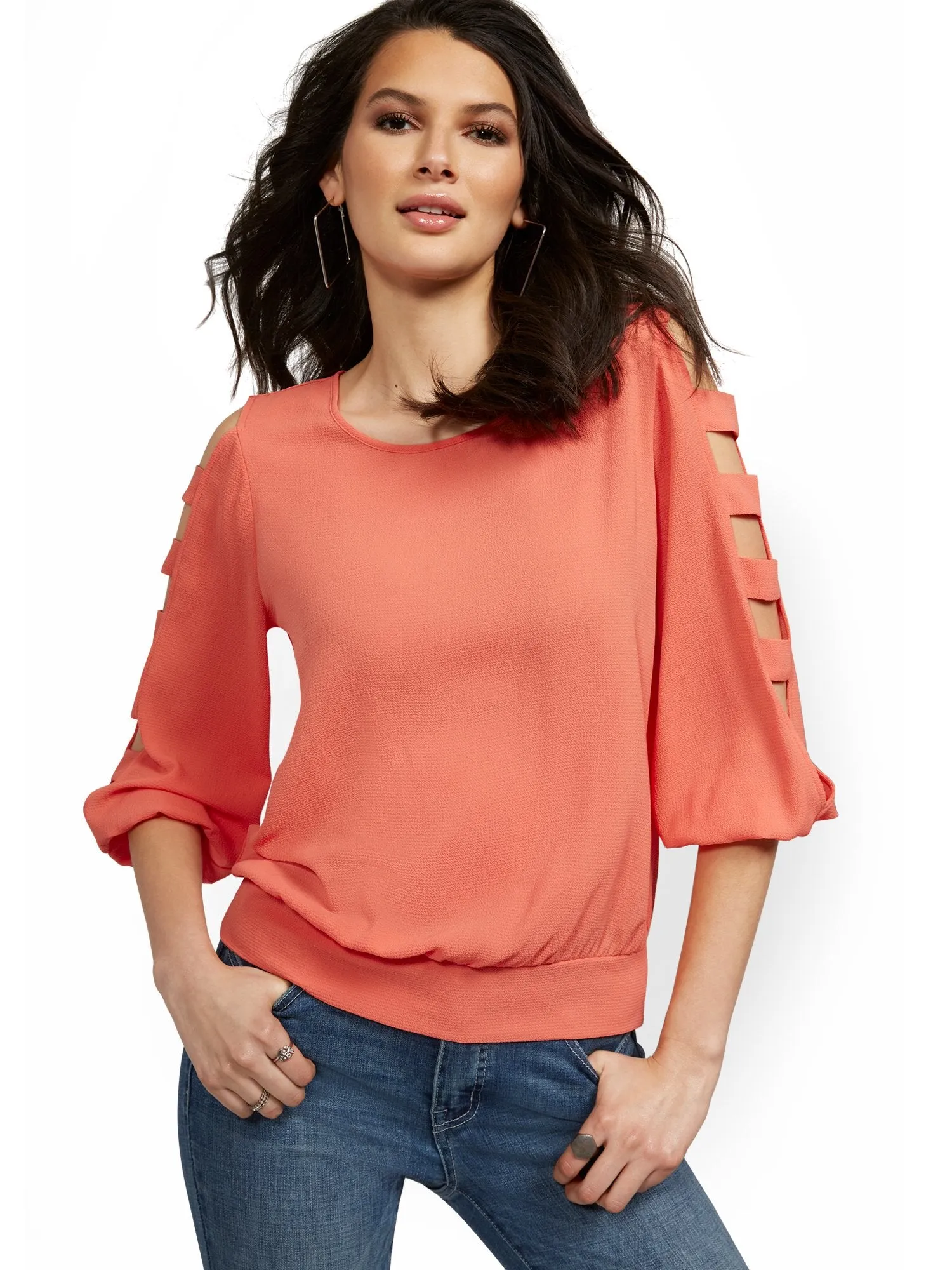 Ladder-Sleeve Top