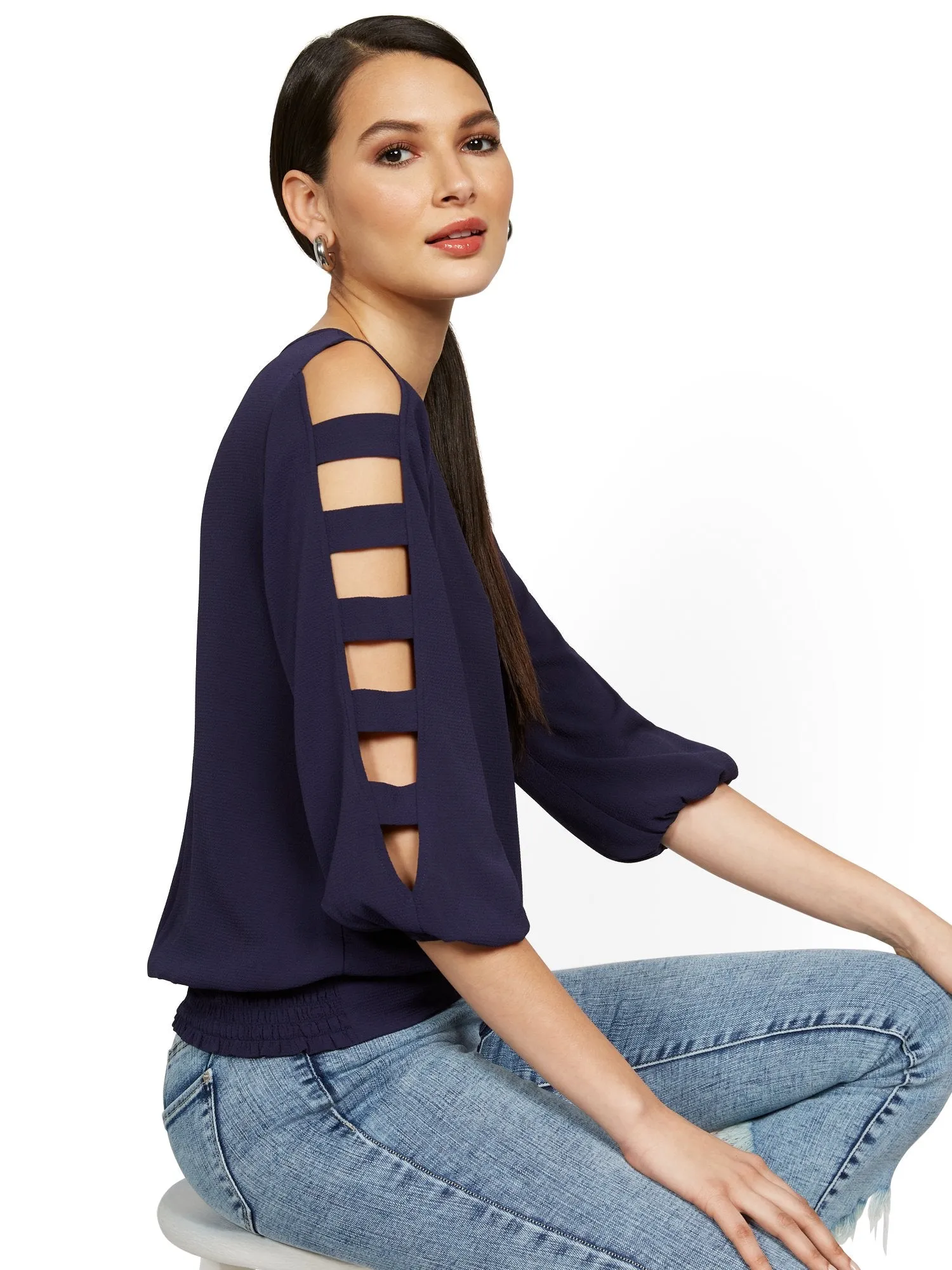 Ladder-Sleeve Top