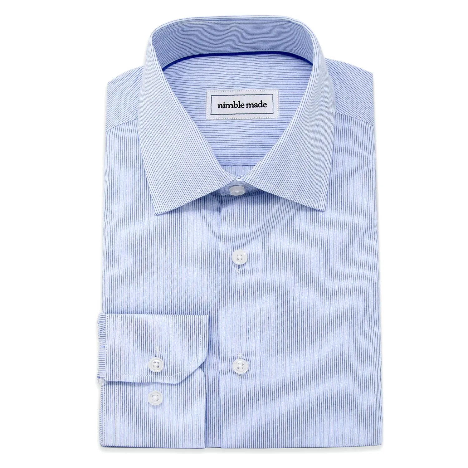 Light Blue Striped Dress Shirt | The Grand Canal